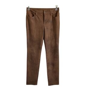 Chico's Brown Faux Leather Skinny Pants - Size 4